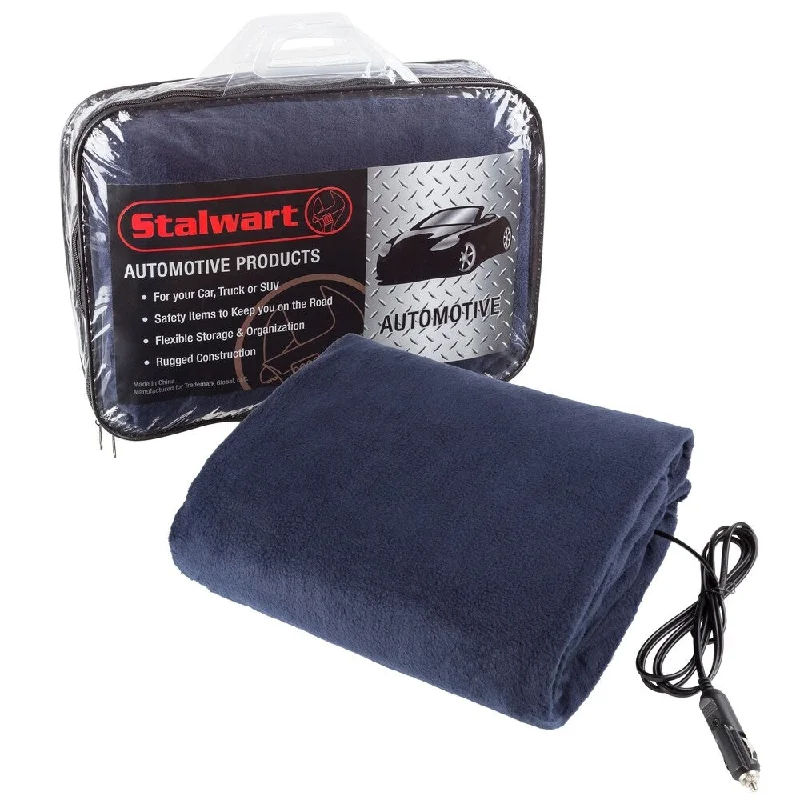 Recycled polyester blankets for an eco - conscious optionQueen - size blankets for standard - sized bedsHeated Car Blanket - 12-Volt Electric Blanket for Car, Truck, SUV, RV - Portable Throw by Stalwart (Navy Blue) Recycled polyester blankets for an eco - conscious optionQueen - size blankets for standard - sized bedsHeated Car Blanket - 12-Volt Electric Blanket for Car, Truck, SUV, RV - Portable Throw by Stalwart (Navy Blue)