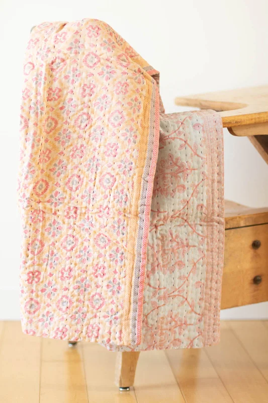 Chenille blankets with a thick and fuzzy textureKing - size blankets to cover large beds comfortablyLovely No. 8 Kantha Baby Blanket Chenille blankets with a thick and fuzzy textureKing - size blankets to cover large beds comfortablyLovely No. 8 Kantha Baby Blanket