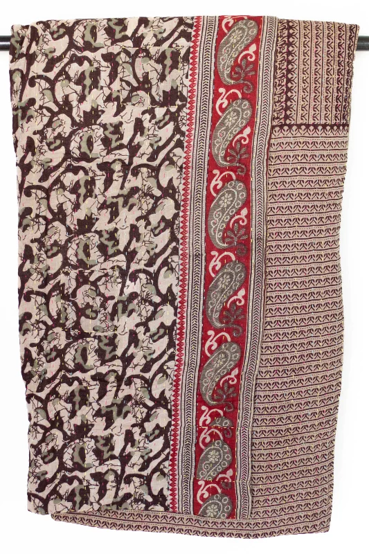 Mohair blankets with a unique sheen and softnessFleece blankets for a cozy and plush textureMajesty No. 3 Large Kantha Throw Mohair blankets with a unique sheen and softnessFleece blankets for a cozy and plush textureMajesty No. 3 Large Kantha Throw