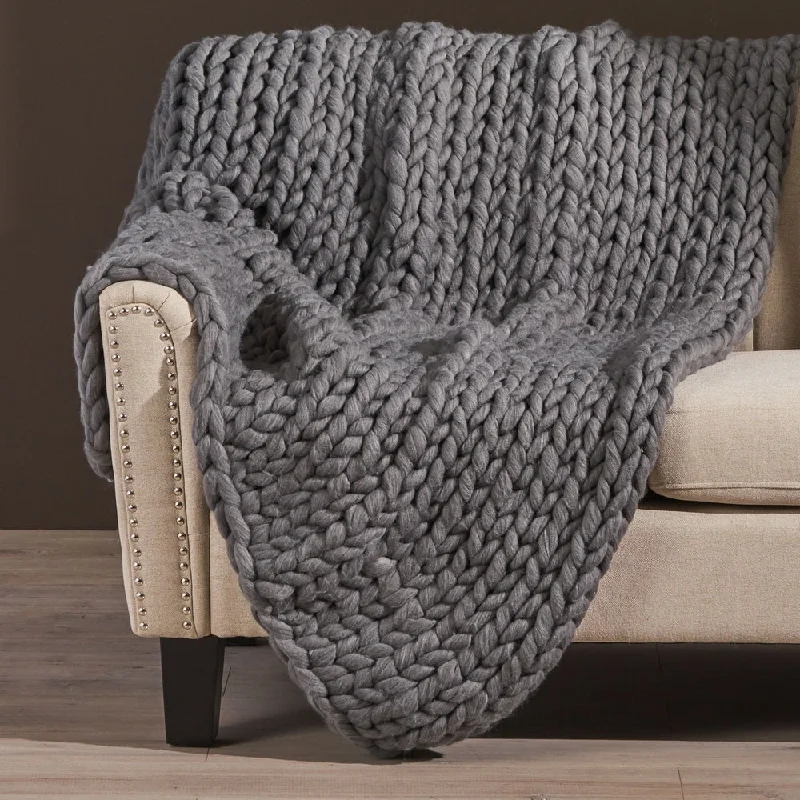 Synthetic fiber blend blankets for a budget - friendly choiceFleece blankets for a cozy and plush textureMarnie Knitted Acrylic Throw Blanket by Christopher Knight Home Synthetic fiber blend blankets for a budget - friendly choiceFleece blankets for a cozy and plush textureMarnie Knitted Acrylic Throw Blanket by Christopher Knight Home
