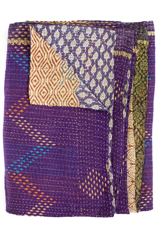 Chenille blankets with a thick and fuzzy textureSilk blankets with a smooth and elegant touchMasterpiece No. 115 Kantha Quilt Chenille blankets with a thick and fuzzy textureSilk blankets with a smooth and elegant touchMasterpiece No. 115 Kantha Quilt