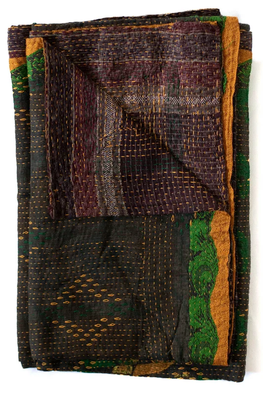 Wool blankets with natural warmth and insulationFleece blankets for a cozy and plush textureMasterpiece No. 38 Kantha Quilt Wool blankets with natural warmth and insulationFleece blankets for a cozy and plush textureMasterpiece No. 38 Kantha Quilt