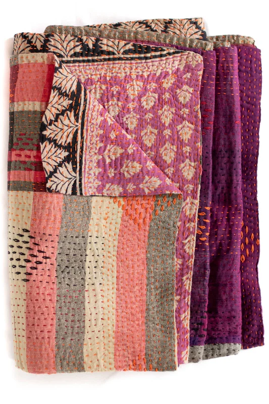 Rayon from bamboo blankets for a silky and breathable feelMohair blankets with a unique sheen and softnessMasterpiece No. 75 Kantha Quilt Rayon from bamboo blankets for a silky and breathable feelMohair blankets with a unique sheen and softnessMasterpiece No. 75 Kantha Quilt