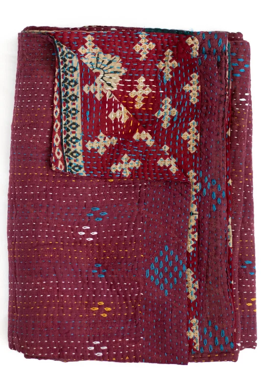 Synthetic fiber blend blankets for a budget - friendly choiceMicrofiber blankets that are durable and easy to care forMasterpiece No. 99 Kantha Quilt Synthetic fiber blend blankets for a budget - friendly choiceMicrofiber blankets that are durable and easy to care forMasterpiece No. 99 Kantha Quilt
