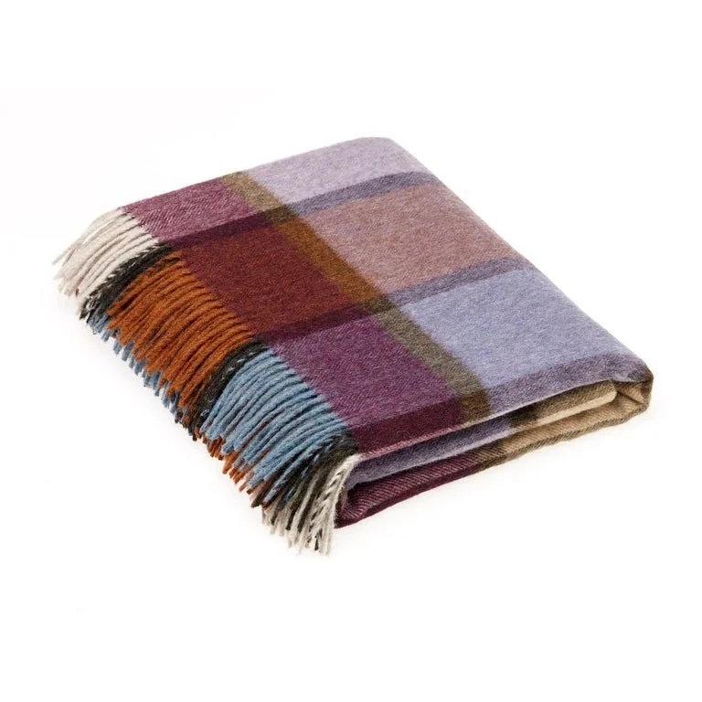 Recycled polyester blankets for an eco - conscious optionAcrylic blankets for a soft and affordable alternativeMerino Lambswool Throw Blanket - Pateley Damson - Made in England Recycled polyester blankets for an eco - conscious optionAcrylic blankets for a soft and affordable alternativeMerino Lambswool Throw Blanket - Pateley Damson - Made in England