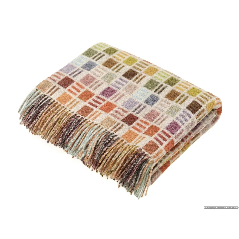 Alpaca wool blankets for a hypoallergenic and warm optionCotton blankets for breathability and a lightweight feelMerino Lambswool Throw Blanket - Ribbon Multi-Beige - Made in England, Alpaca wool blankets for a hypoallergenic and warm optionCotton blankets for breathability and a lightweight feelMerino Lambswool Throw Blanket - Ribbon Multi-Beige - Made in England,