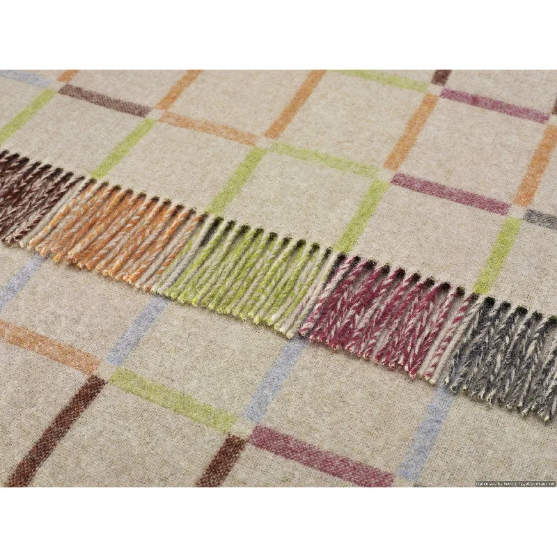 Bamboo fiber blankets with natural antibacterial propertiesLinen blankets with a rustic and textured lookMultiblock Geometric - Beige Multi - Merino Lambswool Throws - Made in UK Bamboo fiber blankets with natural antibacterial propertiesLinen blankets with a rustic and textured lookMultiblock Geometric - Beige Multi - Merino Lambswool Throws - Made in UK