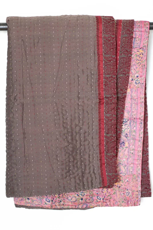 Alpaca wool blankets for a hypoallergenic and warm optionRecycled polyester blankets for an eco - conscious optionNeat Silk Blend Kantha Throw Alpaca wool blankets for a hypoallergenic and warm optionRecycled polyester blankets for an eco - conscious optionNeat Silk Blend Kantha Throw