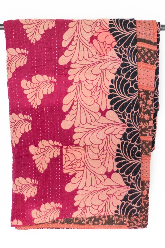 Recycled polyester blankets for an eco - conscious optionAlpaca wool blankets for a hypoallergenic and warm optionNoble No. 3 Kantha Large Throw Recycled polyester blankets for an eco - conscious optionAlpaca wool blankets for a hypoallergenic and warm optionNoble No. 3 Kantha Large Throw