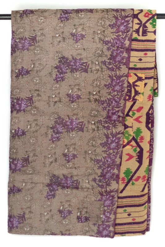 Mohair blankets with a unique sheen and softnessRayon from bamboo blankets for a silky and breathable feelNoble No. 8 Kantha Large Throw Mohair blankets with a unique sheen and softnessRayon from bamboo blankets for a silky and breathable feelNoble No. 8 Kantha Large Throw