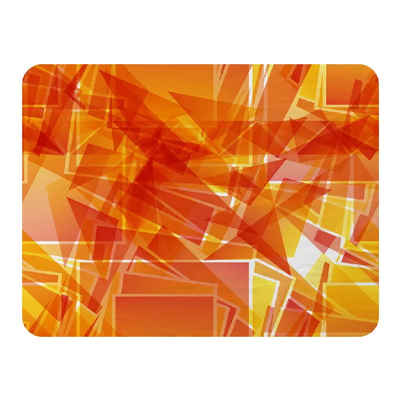 Cashmere blankets for ultimate softness and luxuryFleece blankets for a cozy and plush textureOrange Geometric (Blanket)