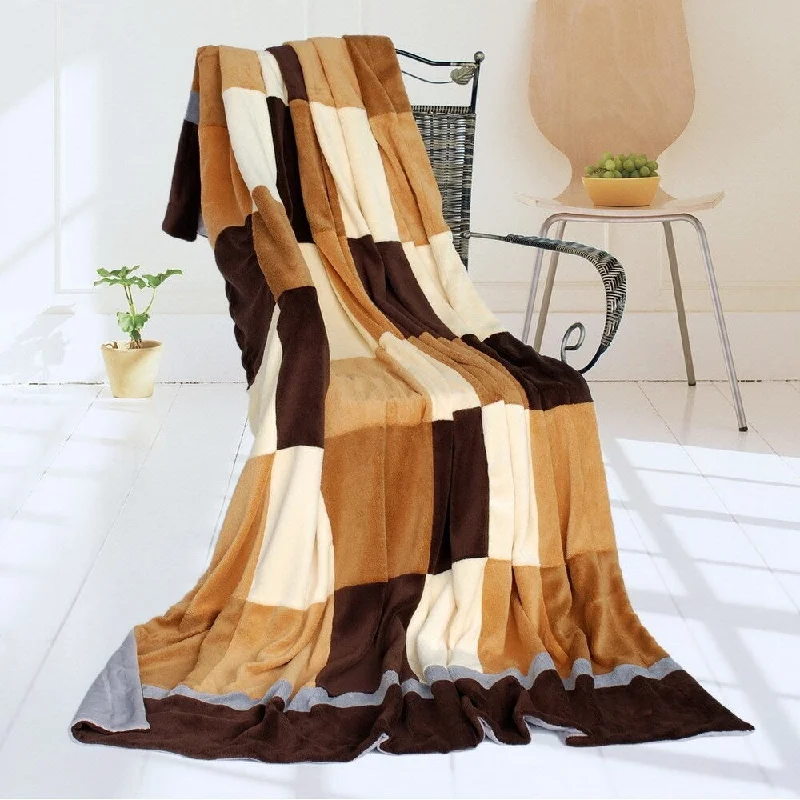 Alpaca wool blankets for a hypoallergenic and warm optionChenille blankets with a thick and fuzzy texturePlaids - Naturally Chic Soft Coral Fleece Patchwork Throw Blanket (59 by 78.7 inches) Alpaca wool blankets for a hypoallergenic and warm optionChenille blankets with a thick and fuzzy texturePlaids - Naturally Chic Soft Coral Fleece Patchwork Throw Blanket (59 by 78.7 inches)