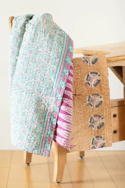 Rayon from bamboo blankets for a silky and breathable feelRayon from bamboo blankets for a silky and breathable feelPleasant No. 1 Kantha Mini Blanket Rayon from bamboo blankets for a silky and breathable feelRayon from bamboo blankets for a silky and breathable feelPleasant No. 1 Kantha Mini Blanket