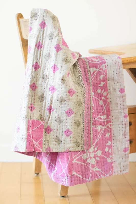 Cashmere blankets for ultimate softness and luxuryKing - size blankets to cover large beds comfortablyPrecious No. 4 Kantha Baby Blanket Cashmere blankets for ultimate softness and luxuryKing - size blankets to cover large beds comfortablyPrecious No. 4 Kantha Baby Blanket