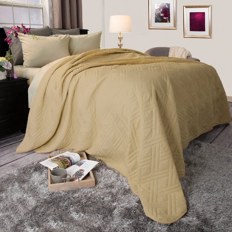 Recycled polyester blankets for an eco - conscious optionAlpaca wool blankets for a hypoallergenic and warm optionQuilt Coverlet - All-Season Washable Bedspread - Basket-Weave Polyester Bedding with Quilted Pattern by Windsor Home Recycled polyester blankets for an eco - conscious optionAlpaca wool blankets for a hypoallergenic and warm optionQuilt Coverlet - All-Season Washable Bedspread - Basket-Weave Polyester Bedding with Quilted Pattern by Windsor Home