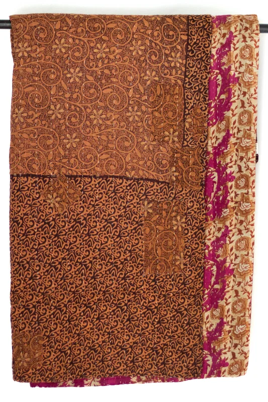 Recycled polyester blankets for an eco - conscious optionMicrofiber blankets that are durable and easy to care forRenew No. 3 Large Kantha Throw Recycled polyester blankets for an eco - conscious optionMicrofiber blankets that are durable and easy to care forRenew No. 3 Large Kantha Throw