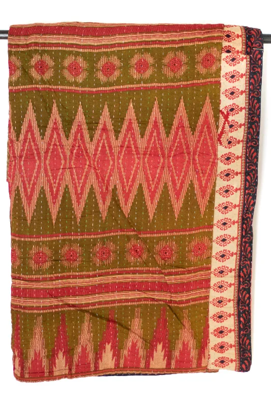 Rayon from bamboo blankets for a silky and breathable feelAlpaca wool blankets for a hypoallergenic and warm optionRenew No. 8 Large Kantha Throw Rayon from bamboo blankets for a silky and breathable feelAlpaca wool blankets for a hypoallergenic and warm optionRenew No. 8 Large Kantha Throw