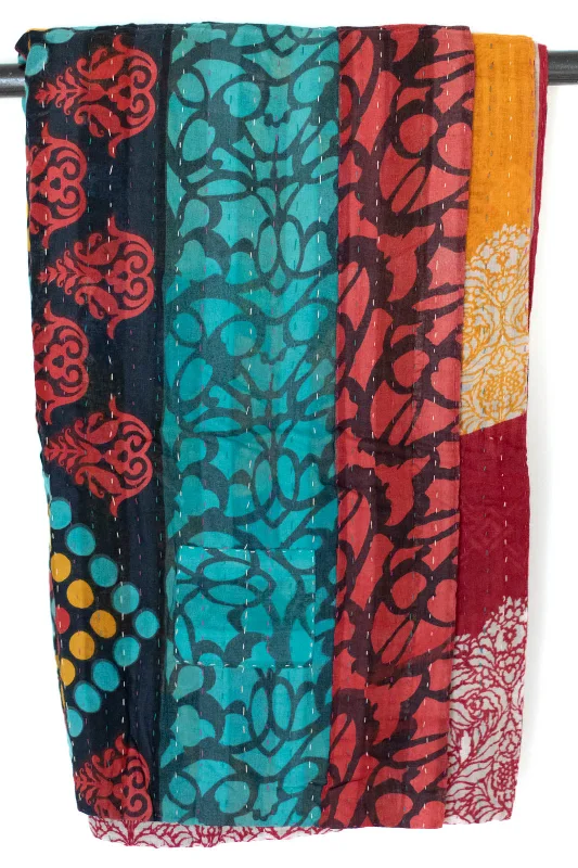 Microfiber blankets that are durable and easy to care forKing - size blankets to cover large beds comfortablyRibbon Kantha Throw Microfiber blankets that are durable and easy to care forKing - size blankets to cover large beds comfortablyRibbon Kantha Throw