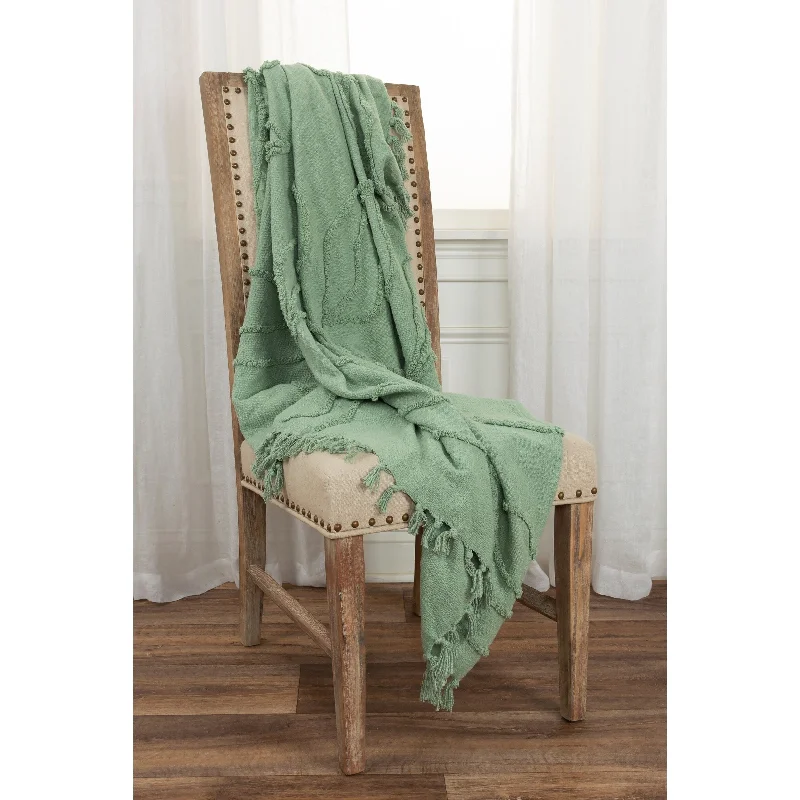 Chenille blankets with a thick and fuzzy textureSynthetic fiber blend blankets for a budget - friendly choiceRizzy Home Vining Botanical Textured Cotton Throw Chenille blankets with a thick and fuzzy textureSynthetic fiber blend blankets for a budget - friendly choiceRizzy Home Vining Botanical Textured Cotton Throw