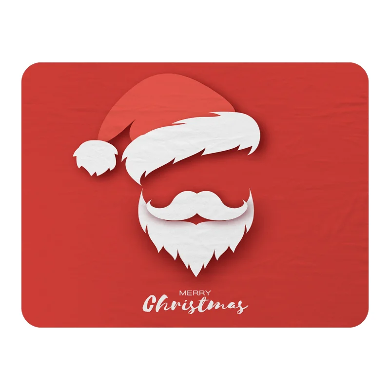 Chenille blankets with a thick and fuzzy textureLinen blankets with a rustic and textured lookSanta claus hat and beard (blanket)