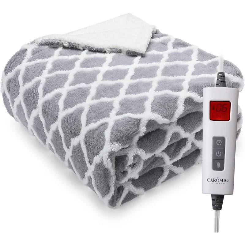 Cotton blankets for breathability and a lightweight feelChenille blankets with a thick and fuzzy textureSoft Thicken Heated Blankets 6 Heating Levels and 20 Time Models Cotton blankets for breathability and a lightweight feelChenille blankets with a thick and fuzzy textureSoft Thicken Heated Blankets 6 Heating Levels and 20 Time Models