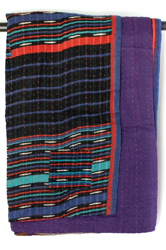 Alpaca wool blankets for a hypoallergenic and warm optionChenille blankets with a thick and fuzzy textureSpree Kantha Throw Alpaca wool blankets for a hypoallergenic and warm optionChenille blankets with a thick and fuzzy textureSpree Kantha Throw