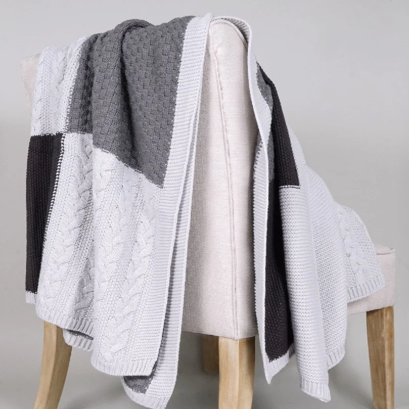 Queen - size blankets for standard - sized bedsCotton blankets for breathability and a lightweight feelSweater Knit Throw Blanket by Cozy Classics Queen - size blankets for standard - sized bedsCotton blankets for breathability and a lightweight feelSweater Knit Throw Blanket by Cozy Classics