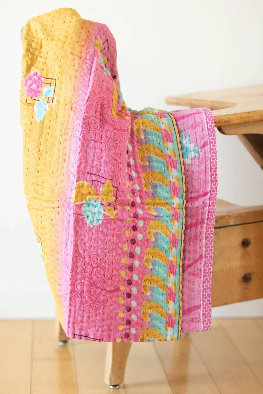 Silk blankets with a smooth and elegant touchFleece blankets for a cozy and plush textureSweet No. 8 Kantha Baby Blanket Silk blankets with a smooth and elegant touchFleece blankets for a cozy and plush textureSweet No. 8 Kantha Baby Blanket