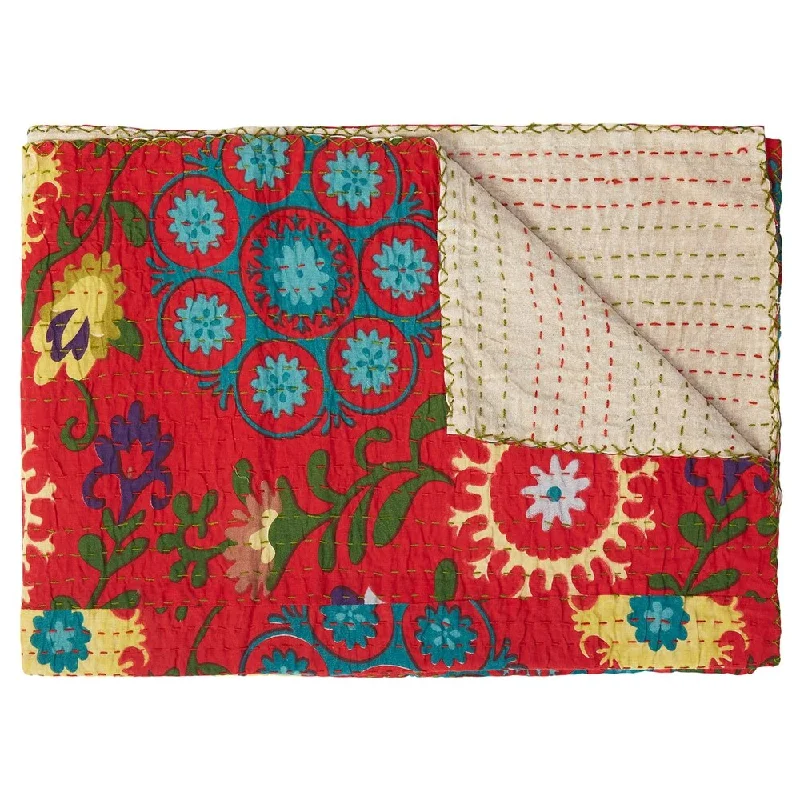 Linen blankets with a rustic and textured lookBamboo fiber blankets with natural antibacterial propertiesTaj Hotel Home Decor Kantha Cotton Throw | 1-Piece Linen blankets with a rustic and textured lookBamboo fiber blankets with natural antibacterial propertiesTaj Hotel Home Decor Kantha Cotton Throw | 1-Piece