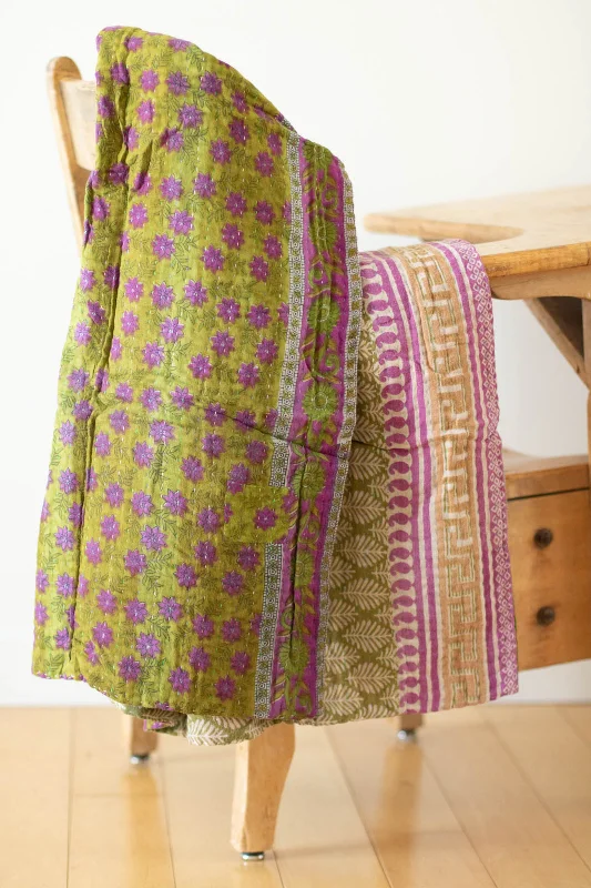 King - size blankets to cover large beds comfortablyCotton blankets for breathability and a lightweight feelTreasure No. 3 Kantha Baby Blanket King - size blankets to cover large beds comfortablyCotton blankets for breathability and a lightweight feelTreasure No. 3 Kantha Baby Blanket