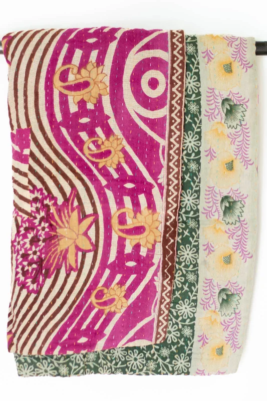 Acrylic blankets for a soft and affordable alternativeRecycled polyester blankets for an eco - conscious optionTrumpet Kantha Throw Acrylic blankets for a soft and affordable alternativeRecycled polyester blankets for an eco - conscious optionTrumpet Kantha Throw