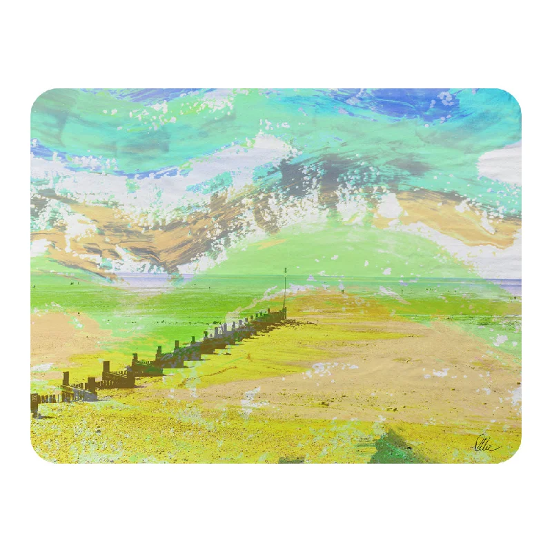 Microfiber blankets that are durable and easy to care forFleece blankets for a cozy and plush textureYellow beach (Blanket)