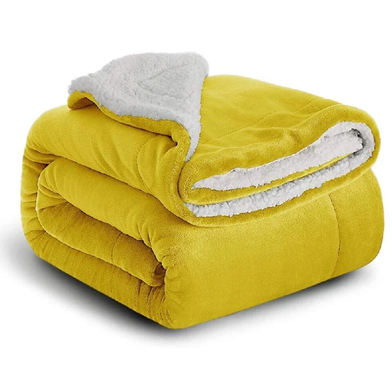 Wool blankets with natural warmth and insulationLinen blankets with a rustic and textured look400 Gsm Queen Sherpa Fleece Blanket Reversible Ocher Wool blankets with natural warmth and insulationLinen blankets with a rustic and textured look400 Gsm Queen Sherpa Fleece Blanket Reversible Ocher