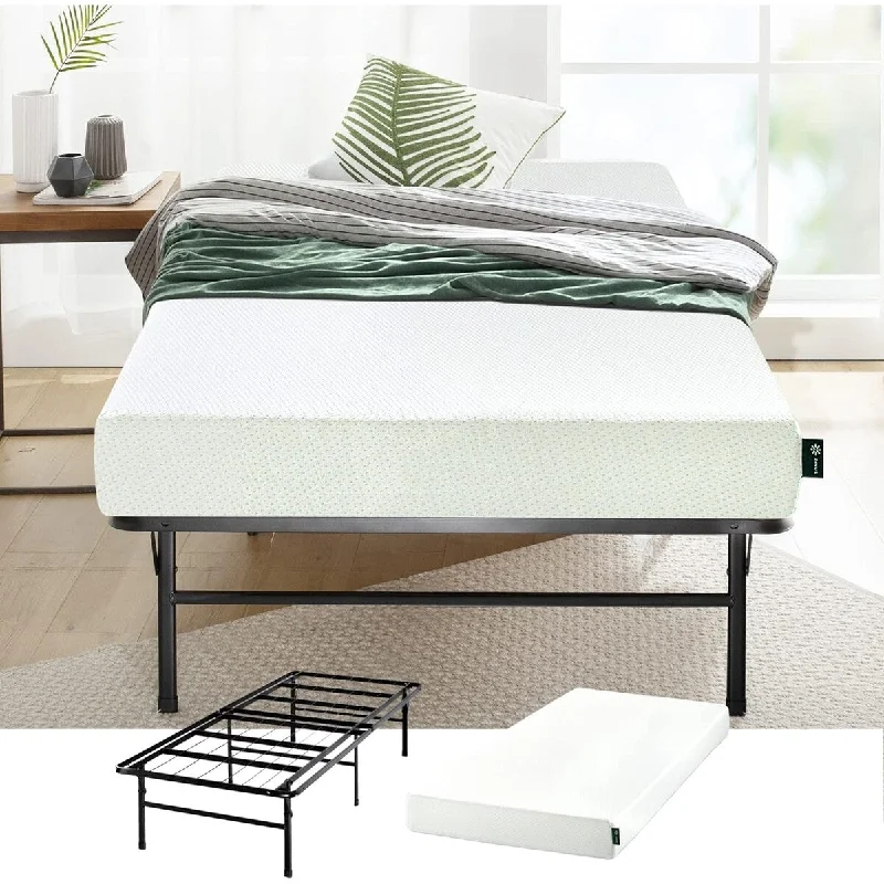 Latex mattresses with natural bounce and breathabilityQueen - size mattresses for couples and standard bedrooms6 Inch Green Tea Memory Foam Mattress and 14" Heavy Duty SmartBase Latex mattresses with natural bounce and breathabilityQueen - size mattresses for couples and standard bedrooms6 Inch Green Tea Memory Foam Mattress and 14" Heavy Duty SmartBase
