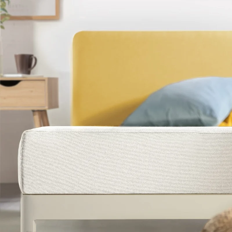 Hybrid mattresses combining foam and innerspring technologyOrganic cotton mattresses for a chemical - free sleep surface6 inch Twin Mattress XL Long, Bed-In-A-Box, Green Tea Memory Foam,White Hybrid mattresses combining foam and innerspring technologyOrganic cotton mattresses for a chemical - free sleep surface6 inch Twin Mattress XL Long, Bed-In-A-Box, Green Tea Memory Foam,White