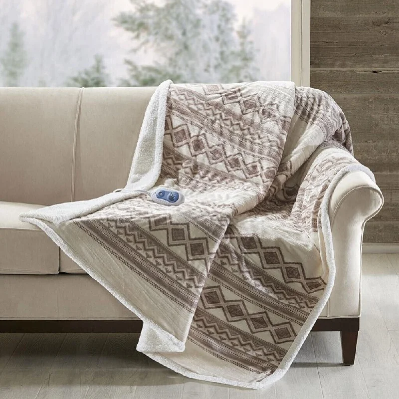 Chenille blankets with a thick and fuzzy textureMohair blankets with a unique sheen and softness60" x 70" Oversized Berber Electronic Heated Grey Chenille blankets with a thick and fuzzy textureMohair blankets with a unique sheen and softness60" x 70" Oversized Berber Electronic Heated Grey