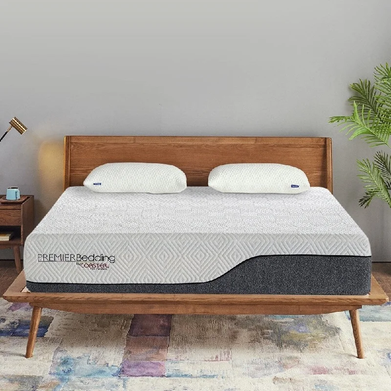 Bamboo - charcoal infused mattresses for odor absorptionPolyester - foam mattresses for budget - friendly optionsArden White and Grey 12-inch Hybrid Pocket Coil Mattress Bamboo - charcoal infused mattresses for odor absorptionPolyester - foam mattresses for budget - friendly optionsArden White and Grey 12-inch Hybrid Pocket Coil Mattress