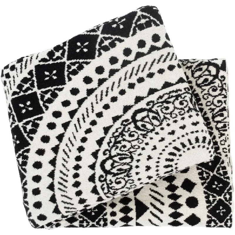 Chenille blankets with a thick and fuzzy textureWool blankets with natural warmth and insulationArtistic Weavers Bilotta Global Knitted 50" x 60" Cotton Throw