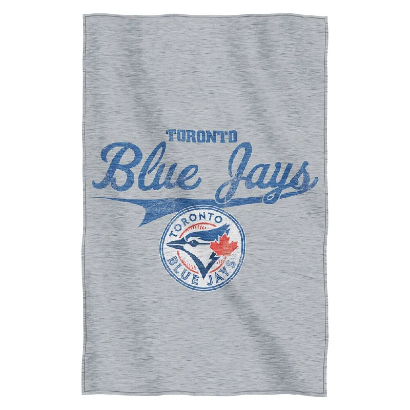 Chenille blankets with a thick and fuzzy textureQueen - size blankets for standard - sized bedsBlue Jays Sweatshirt Throw Blanket