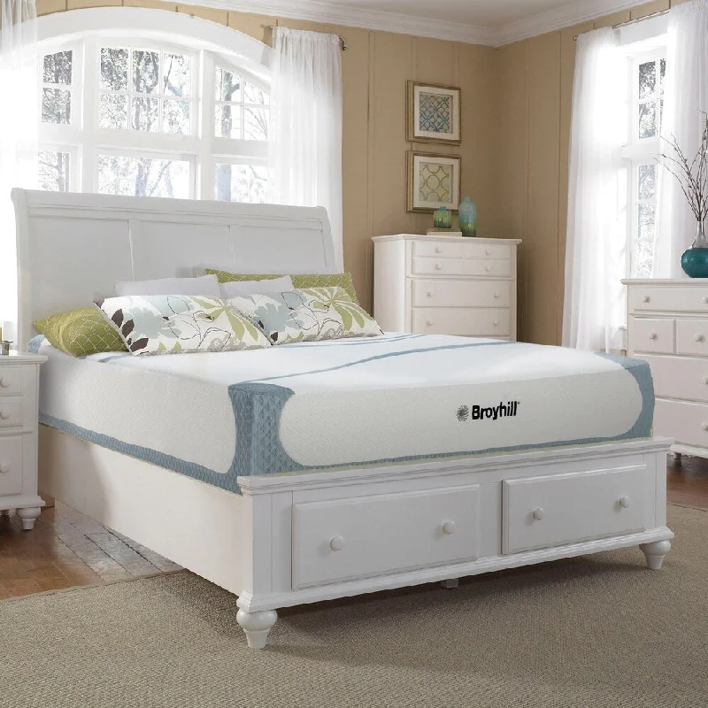 Gel - infused memory foam mattresses for cooler sleepLatex mattresses with natural bounce and breathabilityBroyhill Sensura 12-inch Gel Memory Foam Mattress Gel - infused memory foam mattresses for cooler sleepLatex mattresses with natural bounce and breathabilityBroyhill Sensura 12-inch Gel Memory Foam Mattress