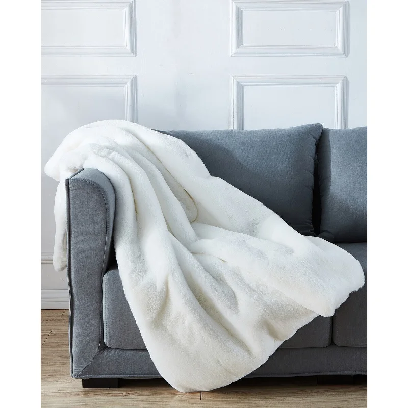 Acrylic blankets for a soft and affordable alternativeQueen - size blankets for standard - sized bedsCassilda Luxury Chinchilla Faux Fur Throw Blanket (50 In. x 60 In.)
