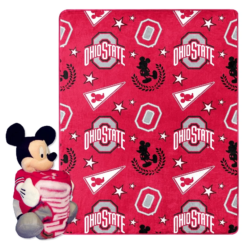 Mohair blankets with a unique sheen and softnessSilk blankets with a smooth and elegant touchCOL - COB 312 Ohio State Pennant Mickey Hugger Pillow & Silk Touch Throw Set Mohair blankets with a unique sheen and softnessSilk blankets with a smooth and elegant touchCOL - COB 312 Ohio State Pennant Mickey Hugger Pillow & Silk Touch Throw Set
