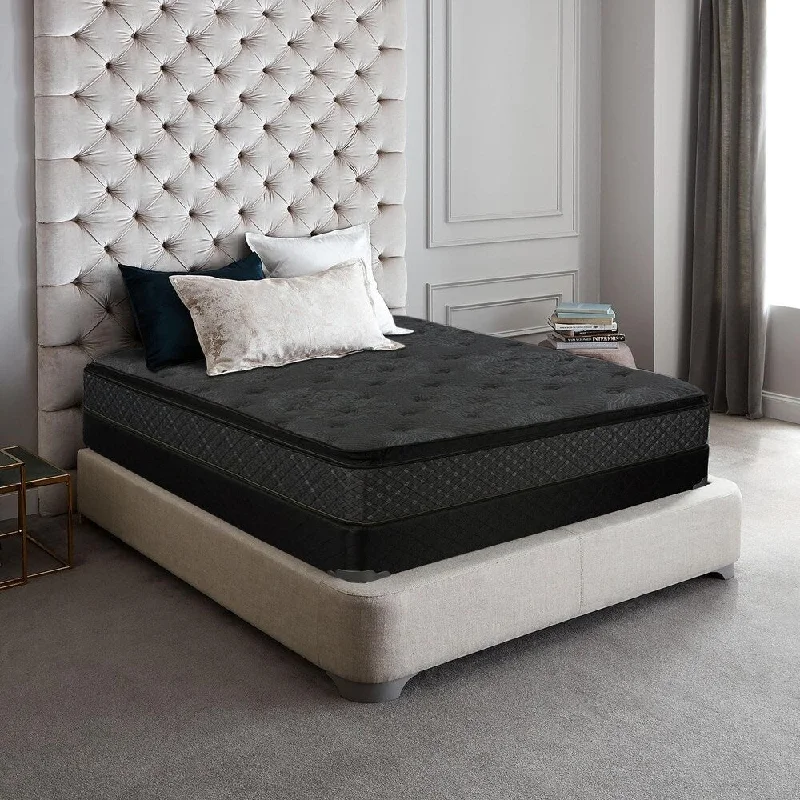 Queen - size mattresses for couples and standard bedroomsWool - filled mattresses for natural insulation and moisture - wickingCordell Grey 12-inch Pillow Top Mattress Queen - size mattresses for couples and standard bedroomsWool - filled mattresses for natural insulation and moisture - wickingCordell Grey 12-inch Pillow Top Mattress
