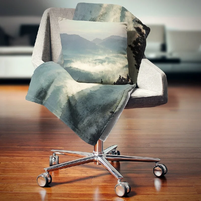 Recycled polyester blankets for an eco - conscious optionSilk blankets with a smooth and elegant touchDesignart 'Beautiful Foggy Hills in Sri Lanka' Beach Photo Throw Blanket Recycled polyester blankets for an eco - conscious optionSilk blankets with a smooth and elegant touchDesignart 'Beautiful Foggy Hills in Sri Lanka' Beach Photo Throw Blanket
