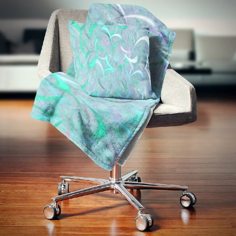 Cashmere blankets for ultimate softness and luxuryRayon from bamboo blankets for a silky and breathable feelDesignart 'Blue Watercolor Fractal Pattern' Abstract Throw Blanket Cashmere blankets for ultimate softness and luxuryRayon from bamboo blankets for a silky and breathable feelDesignart 'Blue Watercolor Fractal Pattern' Abstract Throw Blanket