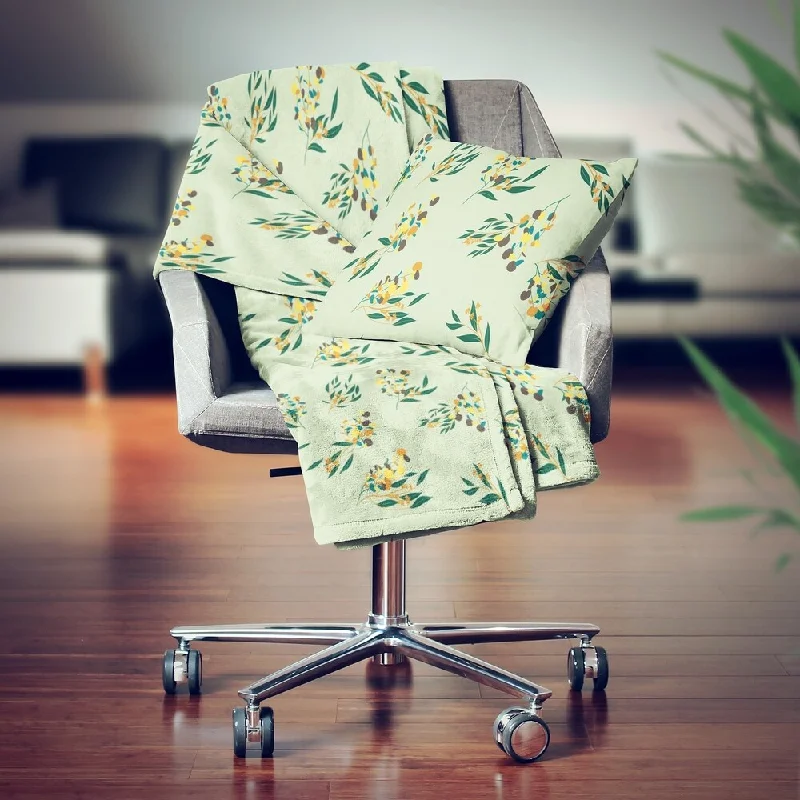 Fleece blankets for a cozy and plush textureBamboo fiber blankets with natural antibacterial propertiesDesignart' Bright Eucalyptus Floral III' Modern Throw Blanket - 71x59 Fleece blankets for a cozy and plush textureBamboo fiber blankets with natural antibacterial propertiesDesignart' Bright Eucalyptus Floral III' Modern Throw Blanket - 71x59