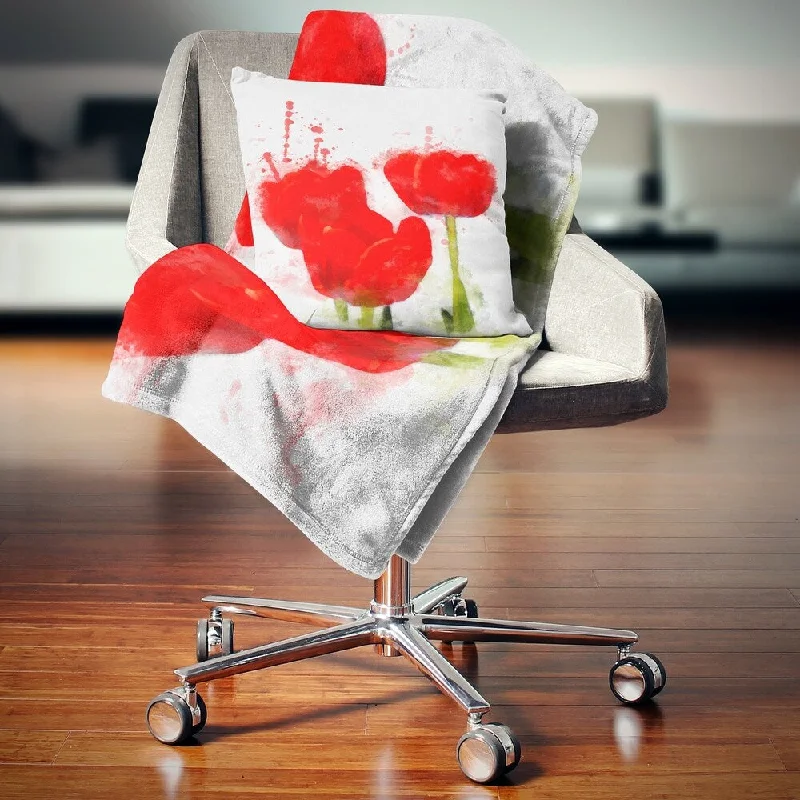 Alpaca wool blankets for a hypoallergenic and warm optionBamboo fiber blankets with natural antibacterial propertiesDesignart 'Bright Red Tulip Flowers with Splashes' Floral Throw Blanket Alpaca wool blankets for a hypoallergenic and warm optionBamboo fiber blankets with natural antibacterial propertiesDesignart 'Bright Red Tulip Flowers with Splashes' Floral Throw Blanket