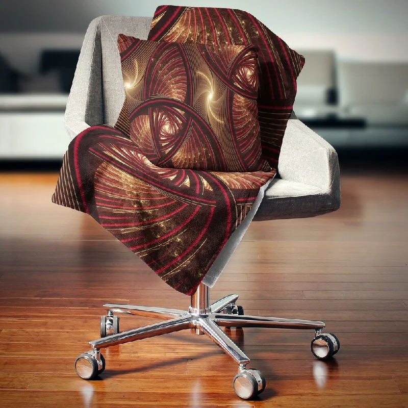 Linen blankets with a rustic and textured lookSilk blankets with a smooth and elegant touchDesignart 'Brown Symmetrical Fractal Pattern' Floral Throw Blanket Linen blankets with a rustic and textured lookSilk blankets with a smooth and elegant touchDesignart 'Brown Symmetrical Fractal Pattern' Floral Throw Blanket