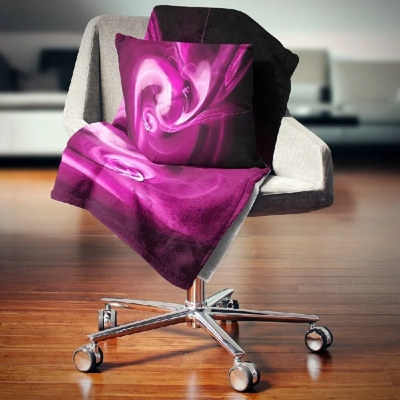 Recycled polyester blankets for an eco - conscious optionRecycled polyester blankets for an eco - conscious optionDesignart 'Colored Smoke Spiral Purple' Abstract Throw Blanket Recycled polyester blankets for an eco - conscious optionRecycled polyester blankets for an eco - conscious optionDesignart 'Colored Smoke Spiral Purple' Abstract Throw Blanket