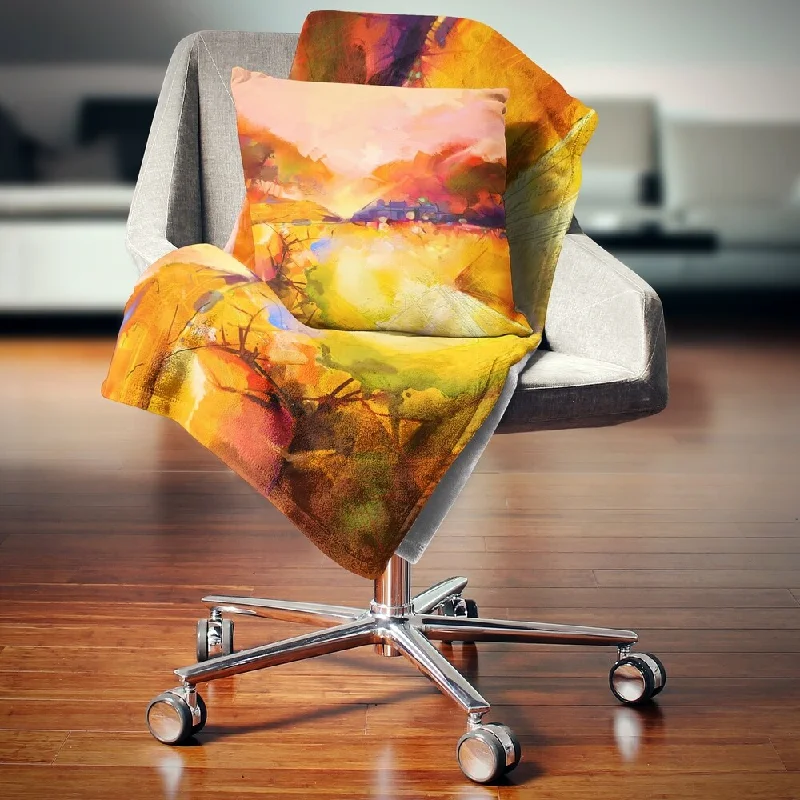 King - size blankets to cover large beds comfortablyChenille blankets with a thick and fuzzy textureDesignart 'Colorful Yellow Red Floral Background' Floral Throw Blanket King - size blankets to cover large beds comfortablyChenille blankets with a thick and fuzzy textureDesignart 'Colorful Yellow Red Floral Background' Floral Throw Blanket